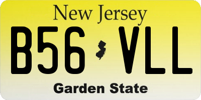 NJ license plate B56VLL