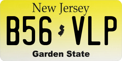 NJ license plate B56VLP