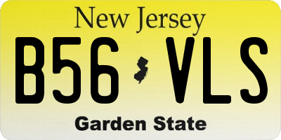 NJ license plate B56VLS