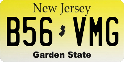 NJ license plate B56VMG