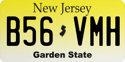 NJ license plate B56VMH