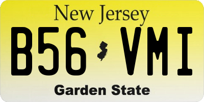 NJ license plate B56VMI
