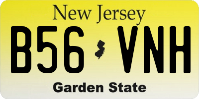NJ license plate B56VNH