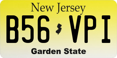 NJ license plate B56VPI