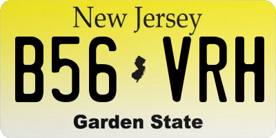 NJ license plate B56VRH
