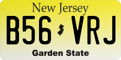 NJ license plate B56VRJ
