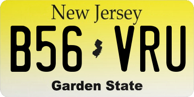 NJ license plate B56VRU