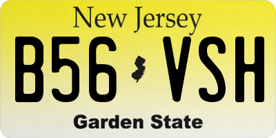 NJ license plate B56VSH