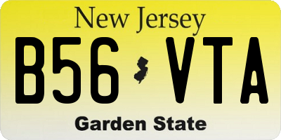NJ license plate B56VTA
