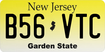 NJ license plate B56VTC