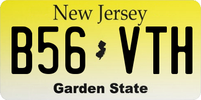 NJ license plate B56VTH