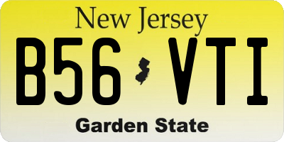 NJ license plate B56VTI