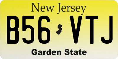 NJ license plate B56VTJ