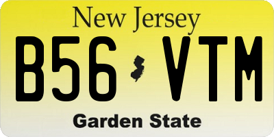 NJ license plate B56VTM