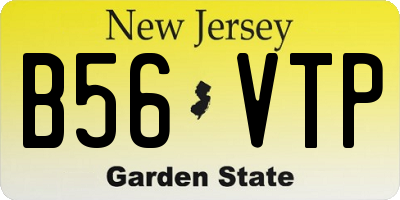 NJ license plate B56VTP