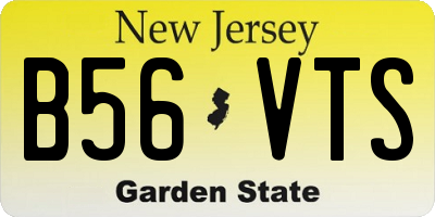 NJ license plate B56VTS