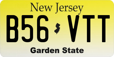 NJ license plate B56VTT