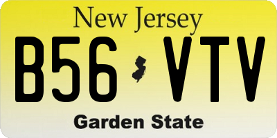 NJ license plate B56VTV