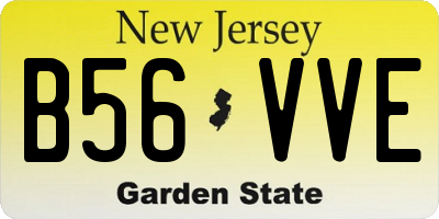 NJ license plate B56VVE