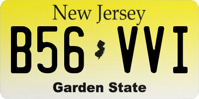 NJ license plate B56VVI