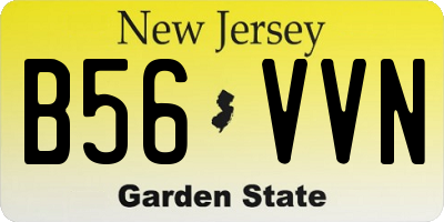 NJ license plate B56VVN