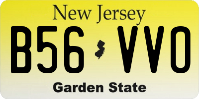 NJ license plate B56VVO