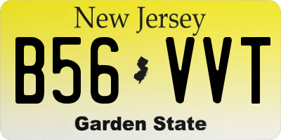 NJ license plate B56VVT