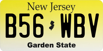NJ license plate B56WBV