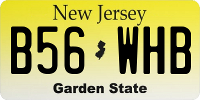 NJ license plate B56WHB