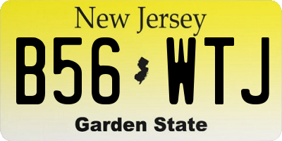 NJ license plate B56WTJ