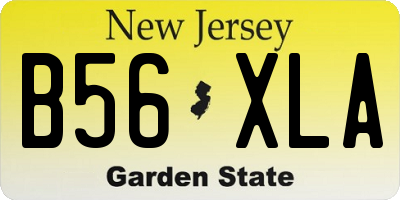 NJ license plate B56XLA