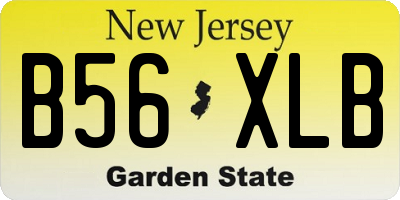 NJ license plate B56XLB