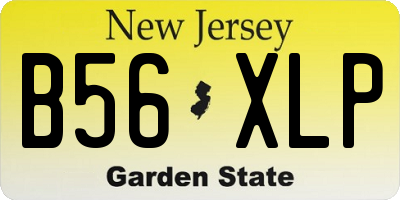 NJ license plate B56XLP
