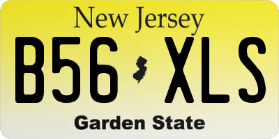 NJ license plate B56XLS
