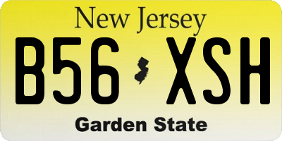 NJ license plate B56XSH