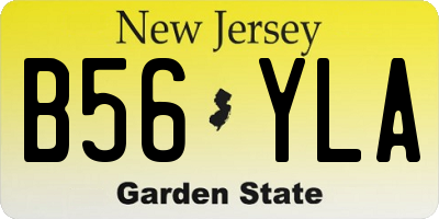 NJ license plate B56YLA
