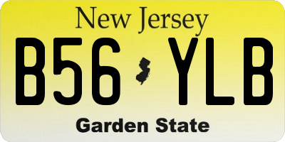 NJ license plate B56YLB