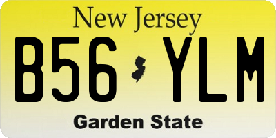 NJ license plate B56YLM