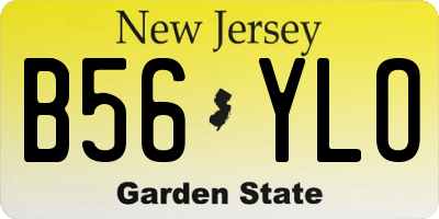 NJ license plate B56YLO