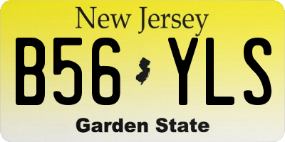 NJ license plate B56YLS