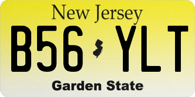 NJ license plate B56YLT