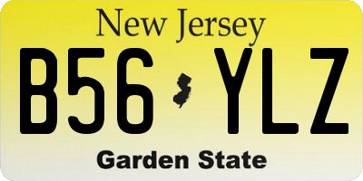 NJ license plate B56YLZ