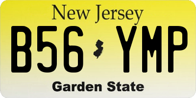 NJ license plate B56YMP