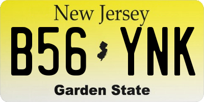 NJ license plate B56YNK