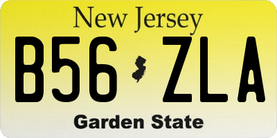 NJ license plate B56ZLA