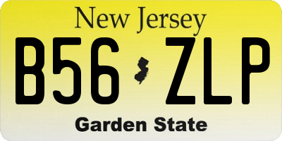 NJ license plate B56ZLP