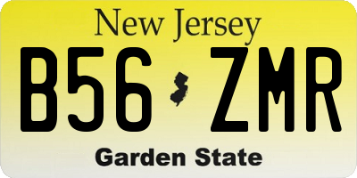 NJ license plate B56ZMR