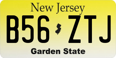 NJ license plate B56ZTJ