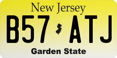NJ license plate B57ATJ