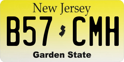 NJ license plate B57CMH